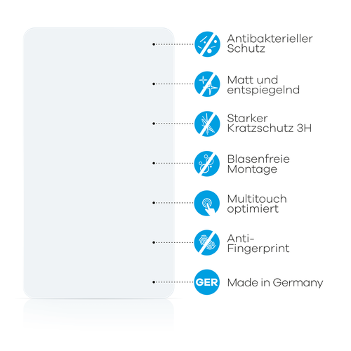 Schutz Folie für Sony Xperia SP M35i C5303 Anti Bakteriell Matt