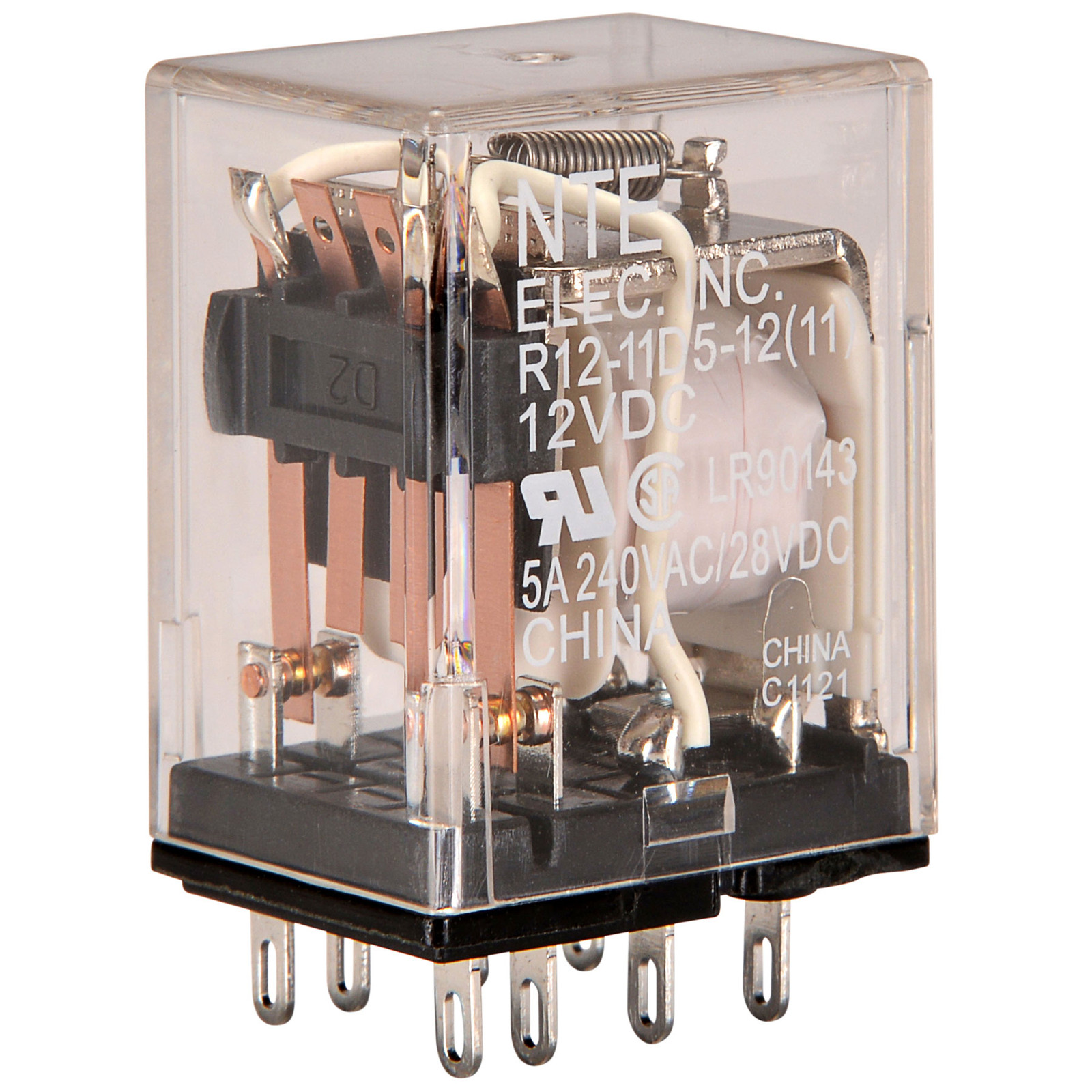 NTE R12-11D5-12 5A 12VDC DPDT General Purpose Relay 768249040378 | eBay