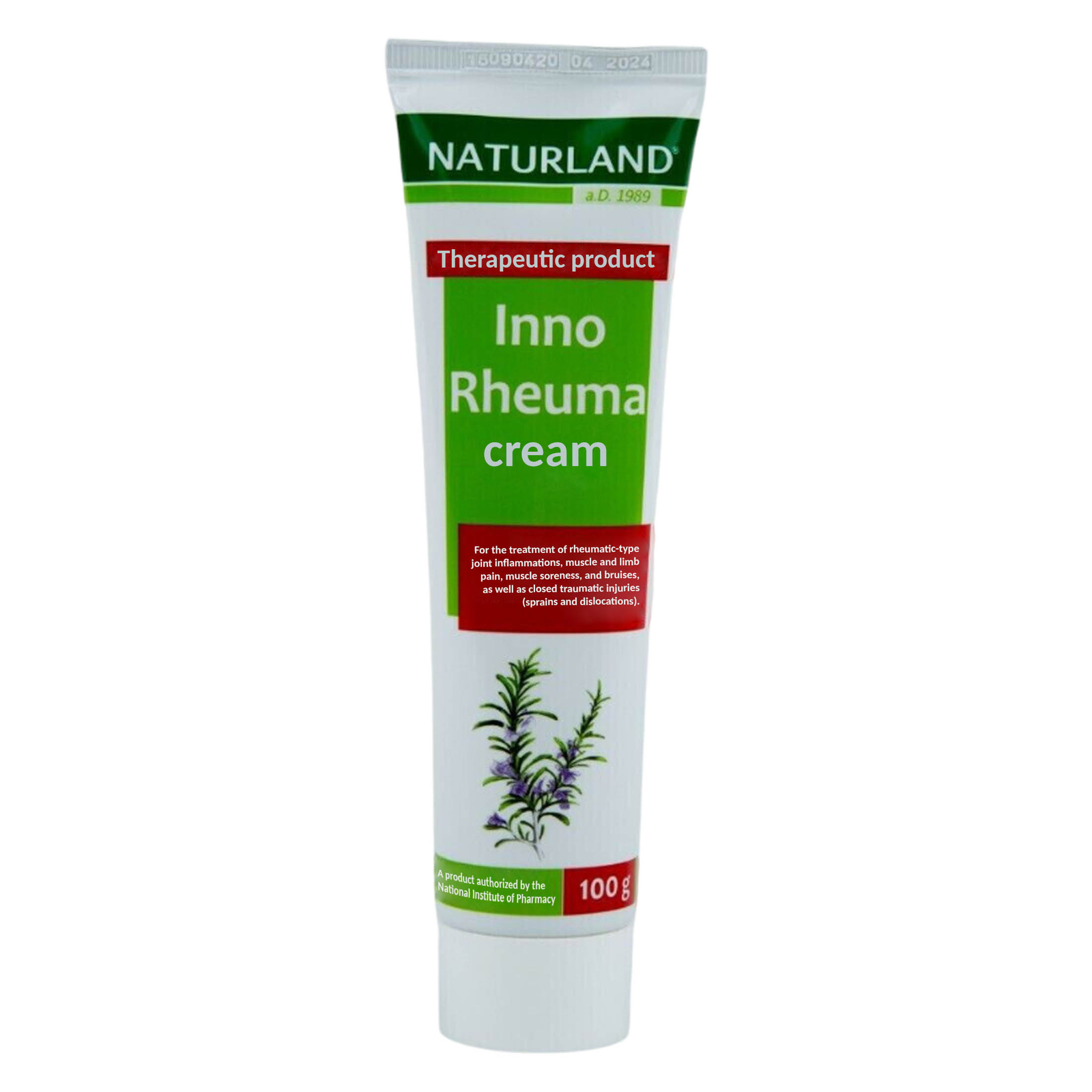 Naturland Inno Rheuma Herbal Gel for Rheumatic, Muscular Pain Relief 100g x 10 - Picture 3 of 5