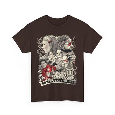The Royal Tenenbaums Wes Anderson Movie T Shirt Unisex Heavy Cotton Tee