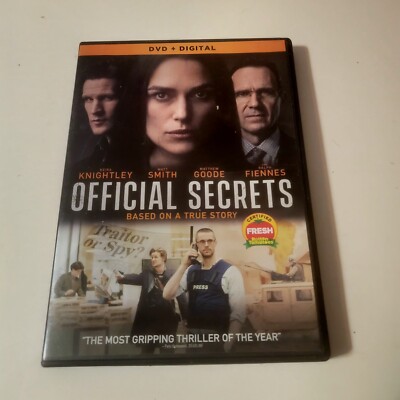 Official Secrets DVD 2019 By Keira Knightley Like New 
