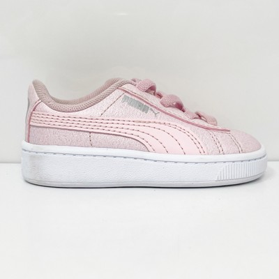 Кроссовки Puma Girls Vikky V2 Glitz 2 373173-05 Розовые Повседневная Обувь Размер 5C