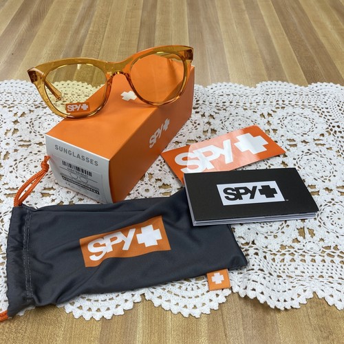 Spy Optics Sunglasses Boundless Translucent Orange Sunglasses Yellow lens