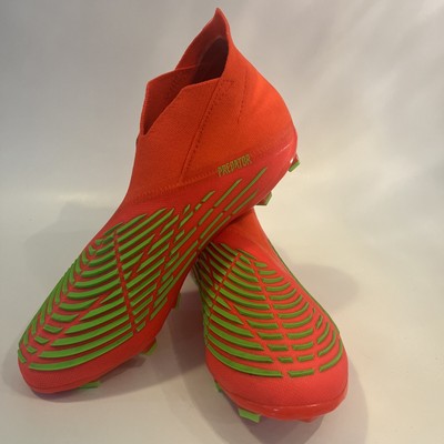 NEW ADIDAS PREDATOR EDGE+ L FG SOCCER CLEATS ORANGE / RED MENS SIZE 5.5