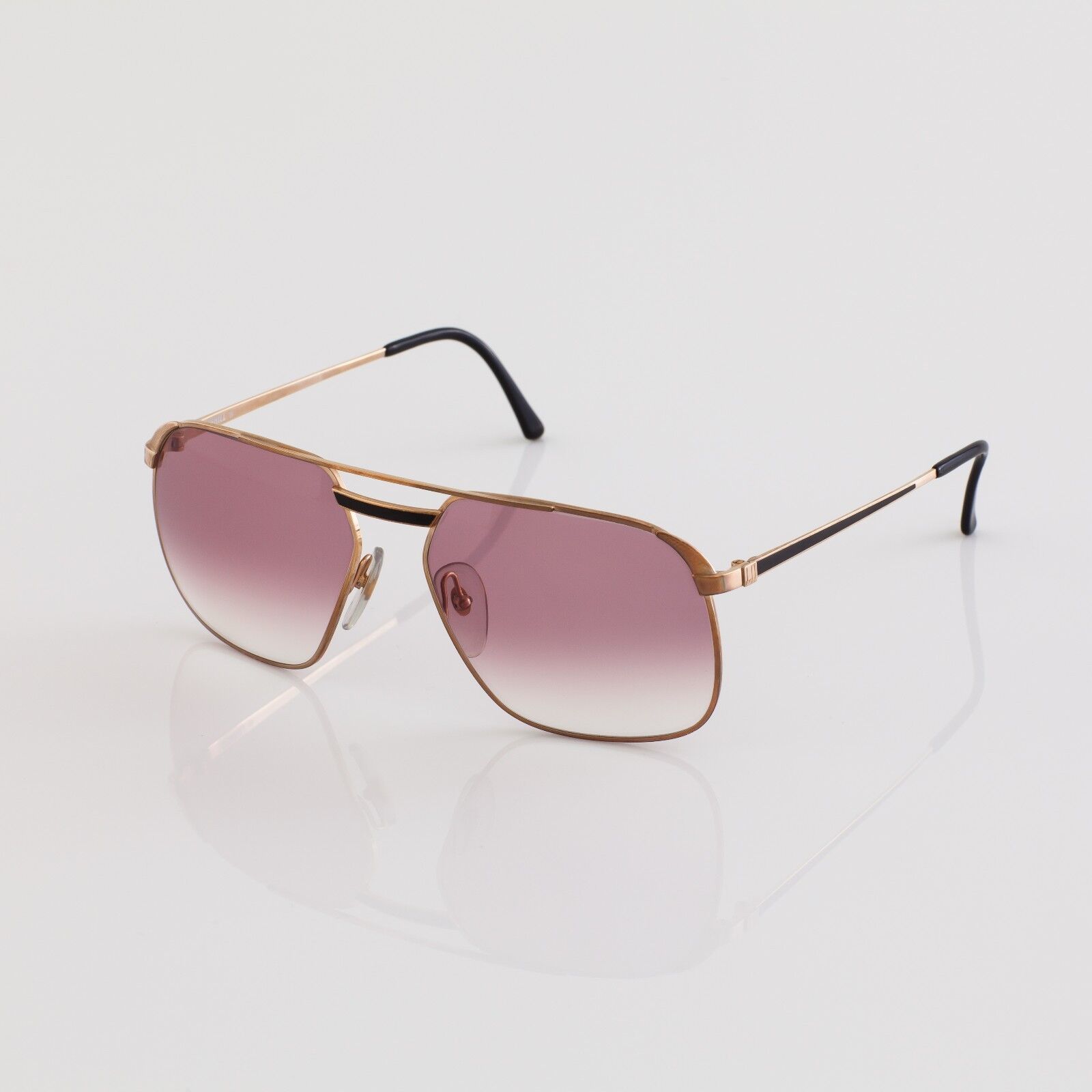 New Vintage Dunhill 6011 Sunglasses Aviator C. 49 Gold With New Vintage Dunhill 6011 Sunglasses Aviator C. 49 Gold With