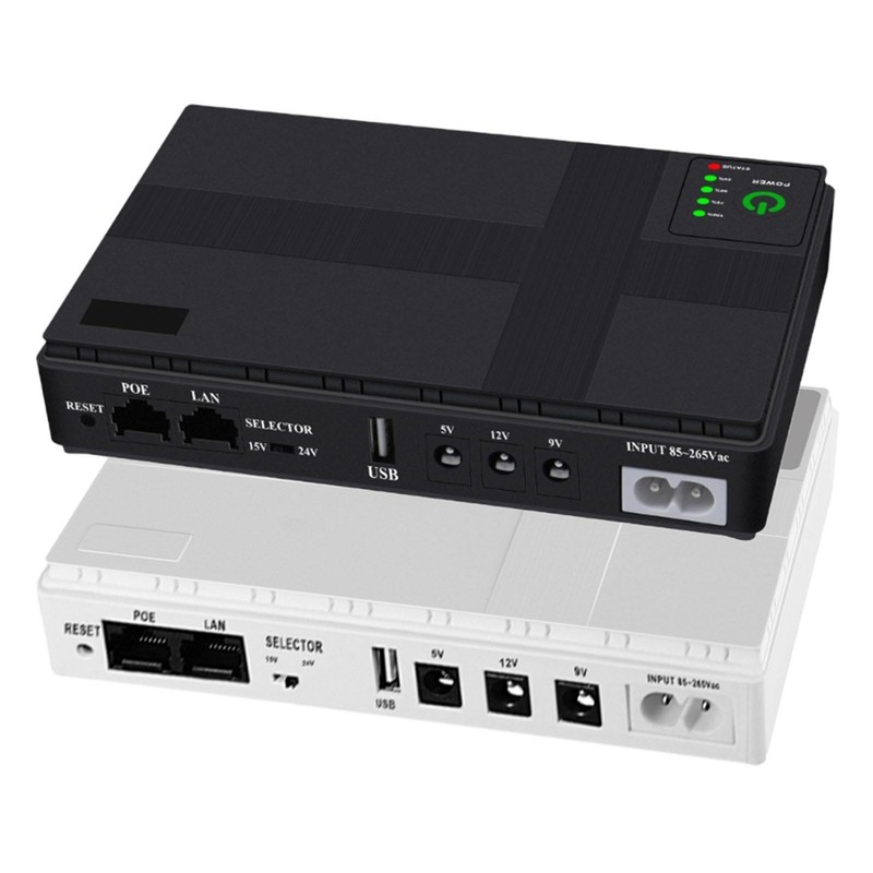 Portable Backup Battery Uninterruptible Power Supply UPS 5/9/12V Router Adapter
