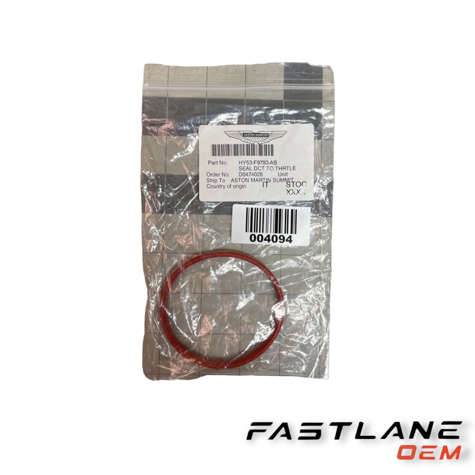 GENUINE ASTON MARTIN SEAL DCT TO THRTLE NEW OEM HY53-F9793 GENUINE ASTON MARTIN SEAL DCT TO THRTLE NEW OEM HY53-F9793