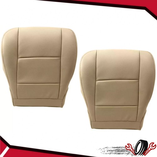 Для Toyota Sequoia 2001 2000-04 Нижняя кожаная обивка сиденья водителя и пассажира коричневого цвета