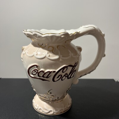 1998 Coca-Cola Cracker Barrel Pitcher from the Victorian Series  5 1/2'' tall