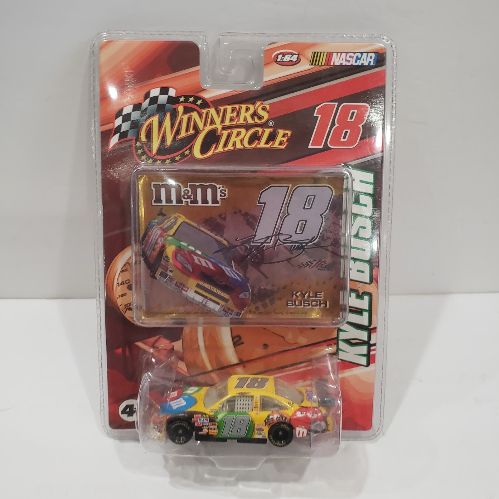 KYLE BUSCH #18 M&M's 1:64 Scale NASCAR Diecast 2008 Winners KYLE BUSCH #18 M&M's 1:64 Scale NASCAR Diecast 2008 Winners