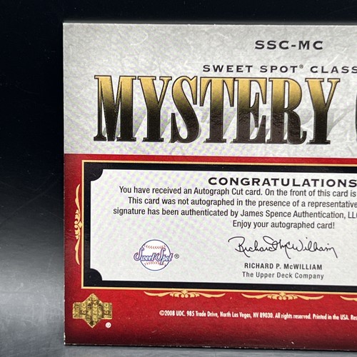 Frankie Carle 1/1 2008 Upper Deck "Wizard of the Keyboard" Mystery Cuts Auto