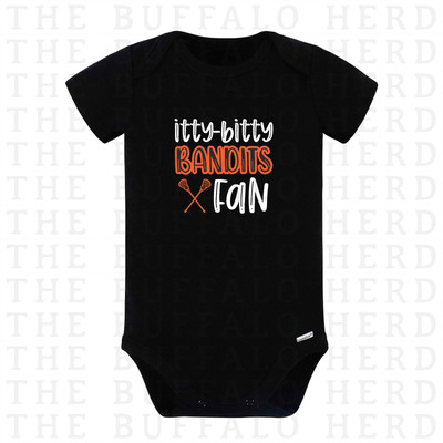 Itty Bitty Buffalo Bandits Baby Bodysuit | Bandits Lacrosse Baby Shirt