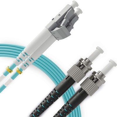 LC to ST Fiber Patch Cable Multimode Duplex - 2m 6.56ft - 50/125um OM3 10G LS...