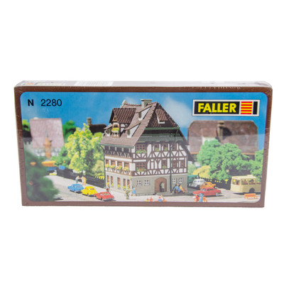 Faller Model Train 2280 N Scale Half Timbered House Building Kit