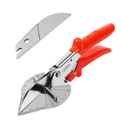 Miter Snips-Professional Multi Angle Miter Shears Cutter(orange),With a Blade...