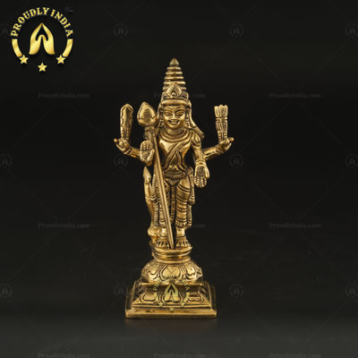 ProudlyIndia Lord Murugan Statue, Brass Murugan Statue, Murugan Statue, Murugan