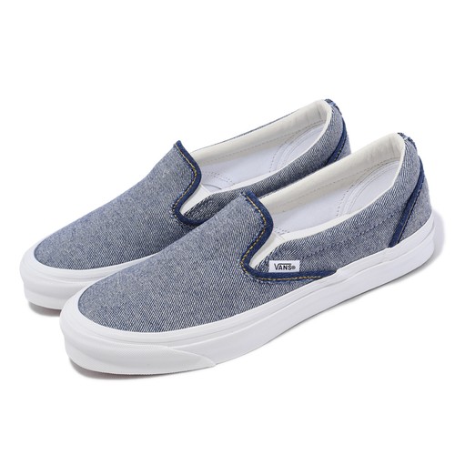 

Vans Vault OG Classic Slip Indigo Blue White Мужская повседневная обувь унисекс VN0A32QNIND, Синий, Og Classic Slip