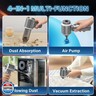 4-in-1 Car Vacuum Portable Cordless and Dust Buster, 20000pa High Power Handheld Vacuum Cordless Rechargeable, Mini Vacuums with 3 Reusable Filter, Vacuum Cleaner for Car Home Office and Pet(Silver Gray)