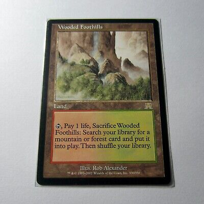 Wooded Foothills Onslaught MTG Magic the Gathering Card Old School Fetch Land