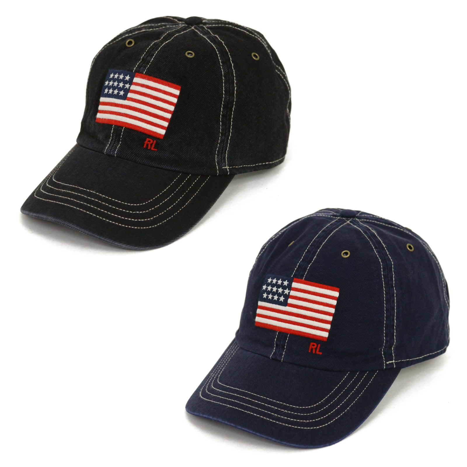 

Бейсболка Polo Ralph Lauren с флагом США и курсивом «Ральф Лорен» на спине