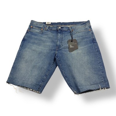Levis Premium 511 Slim Stretch Cut Off Jean Shorts Men 38x11 Blue 36555-0330 NWT