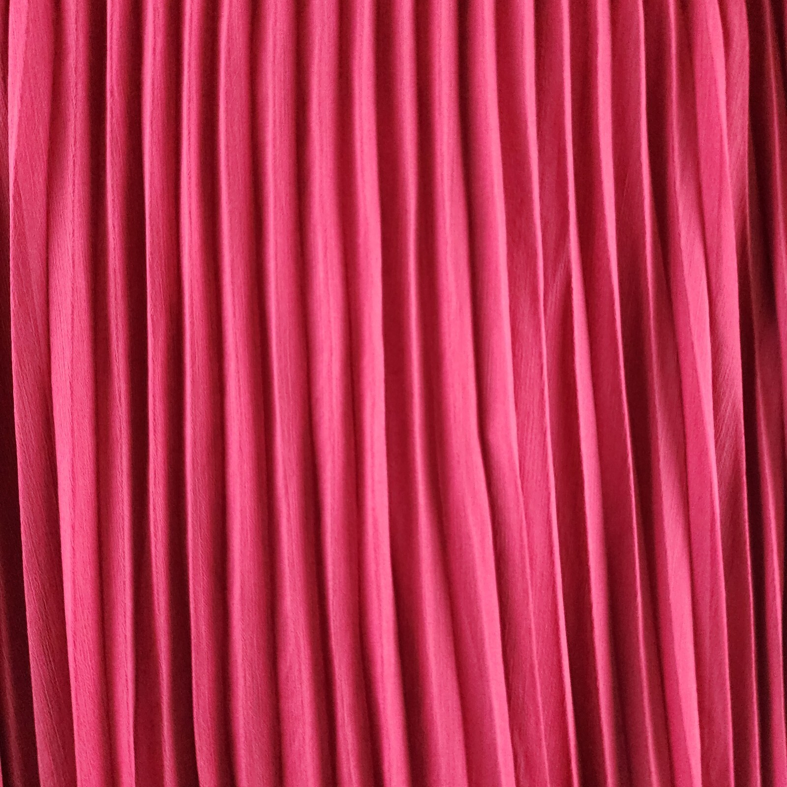 Adrienne Landau Onyx Pleated A Line Skirt Women's L Maroon Zipper Back Closure - Picture 5 of 15