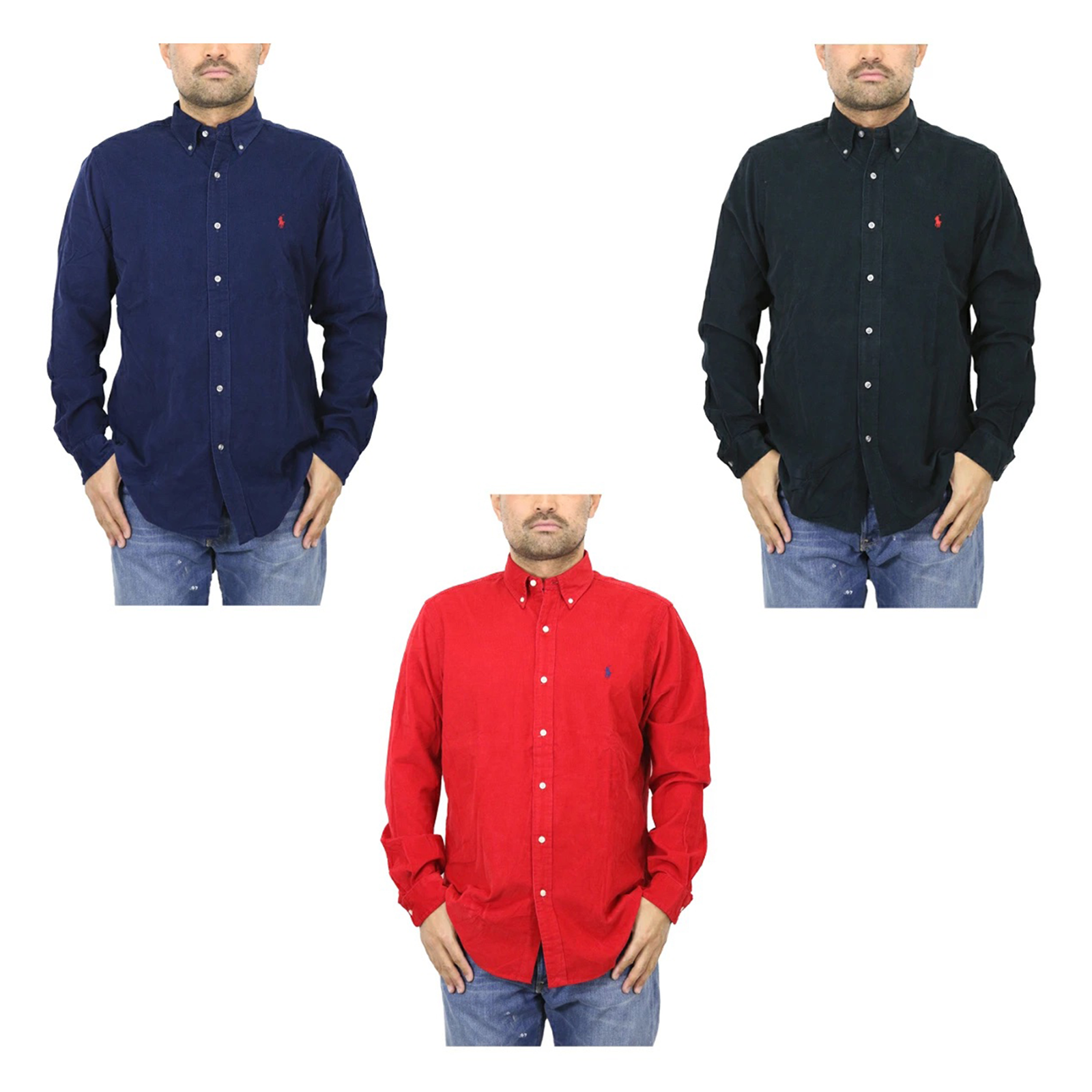 Polo Ralph Lauren Long Sleeve Classic Fit Corduroy Button-Down Shirt - 3 colors