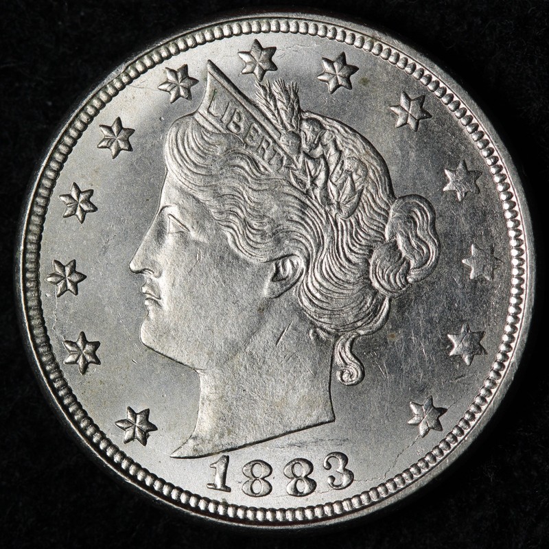 1883 NO CENTS Liberty V Nickel GEM BU *UNCIRCULATED* MS E168 SYDER