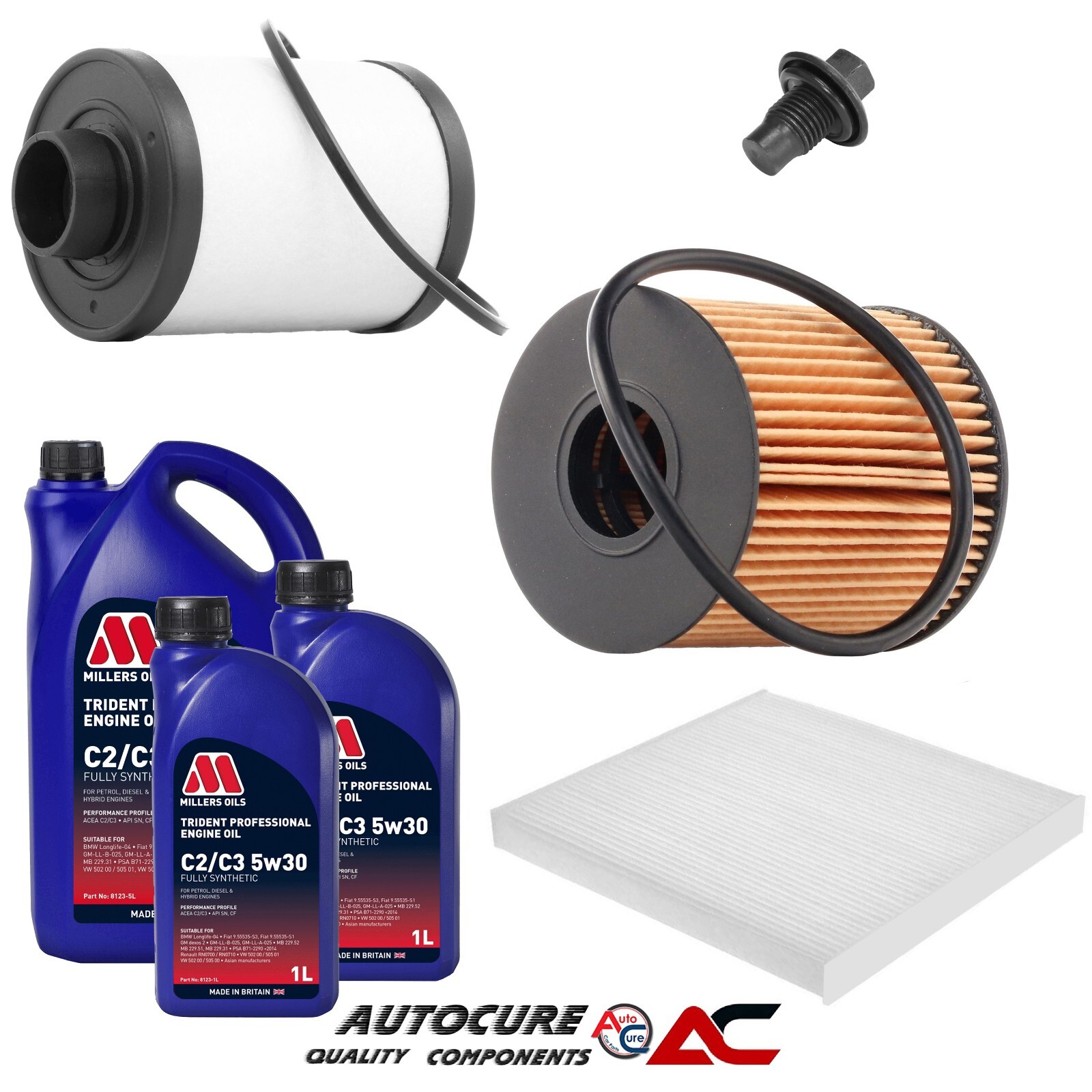 FOR CITROEN RELAY 35 HEAVY L4H2 HDI MK2 2.2 DIESEL FILTER SERVICE KIT & 7L OIL