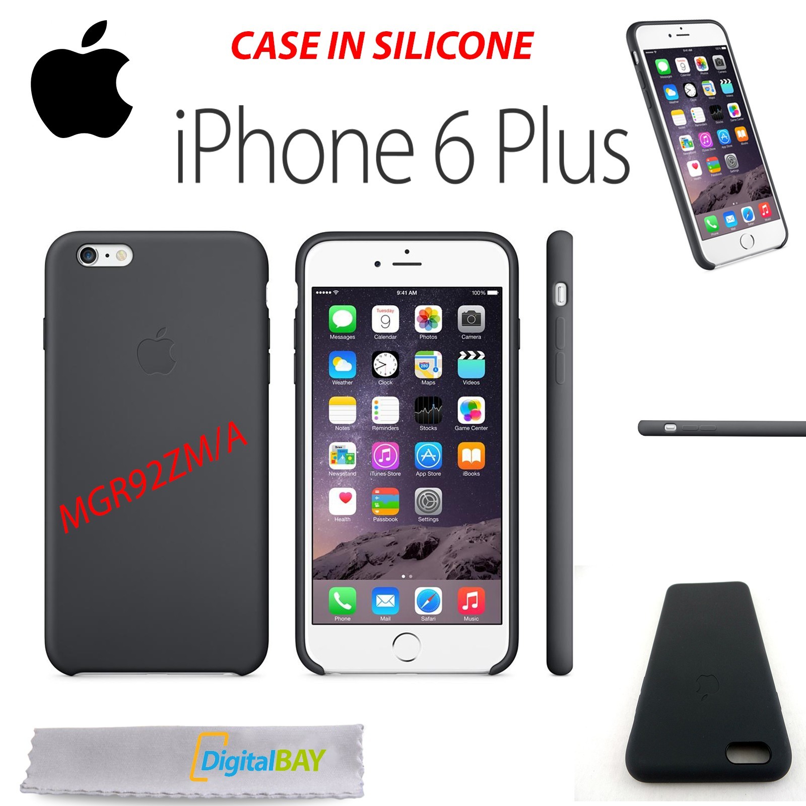apple bt-mgr92zma silicone custodia iphone 6 plus nero apple bt-mgr92zma silicone custodia iphone 6 plus nero