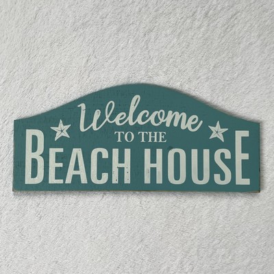 Welcome To The Beach House Wooden Sign Beach Home Decor Seaside