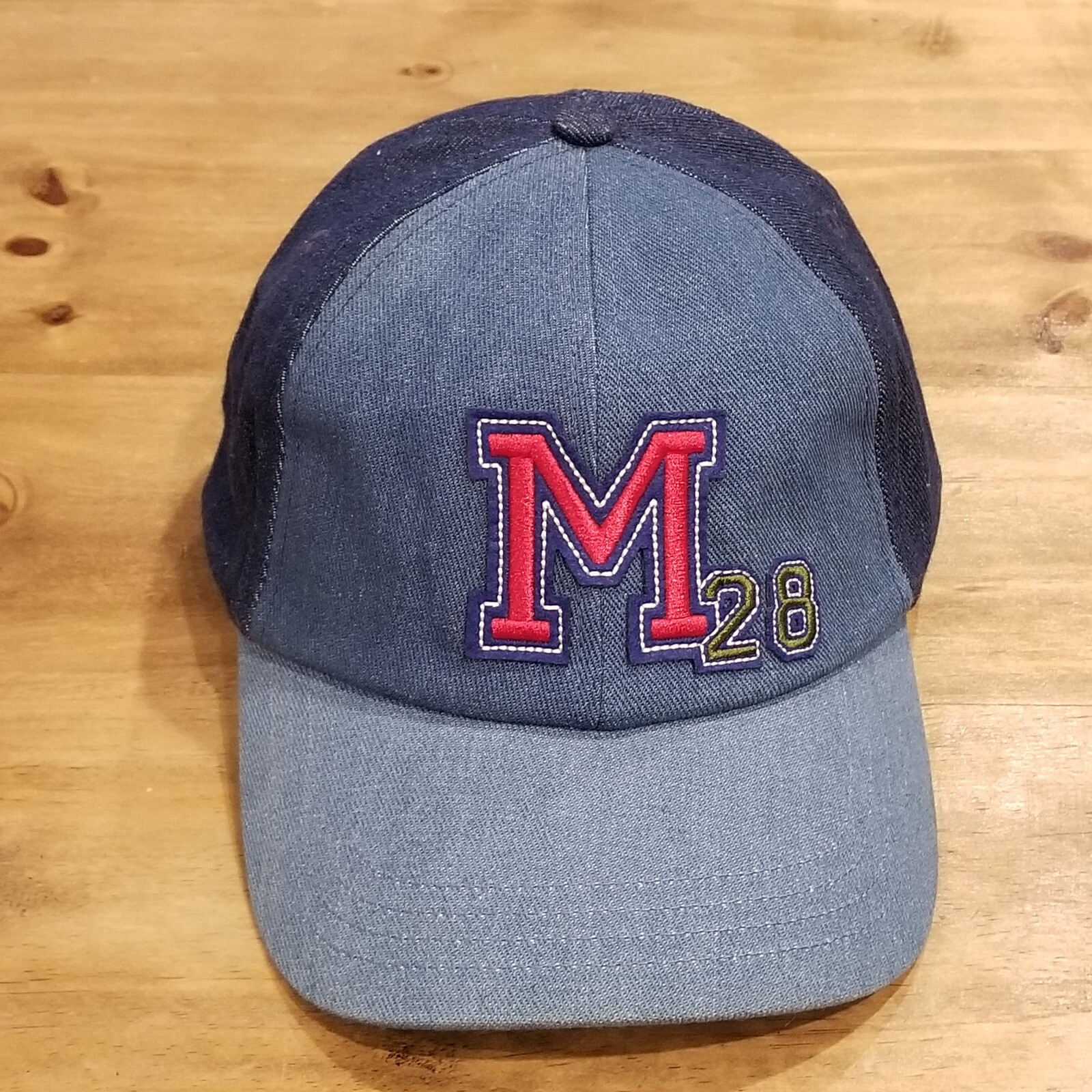 Mickey Mouse Hat Cap Strap Back Blue Denim M 28 Casual Cotton Casual One Size