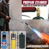 Propane torch weeds burner kit, large propane torch high BTU, Blow Torch with 1lb Propane Converter 10FT Braided Hose, Heavy Duty Flamethrower with Turbo Trigger for Weeding,Roofing, Melting Ice/Snow