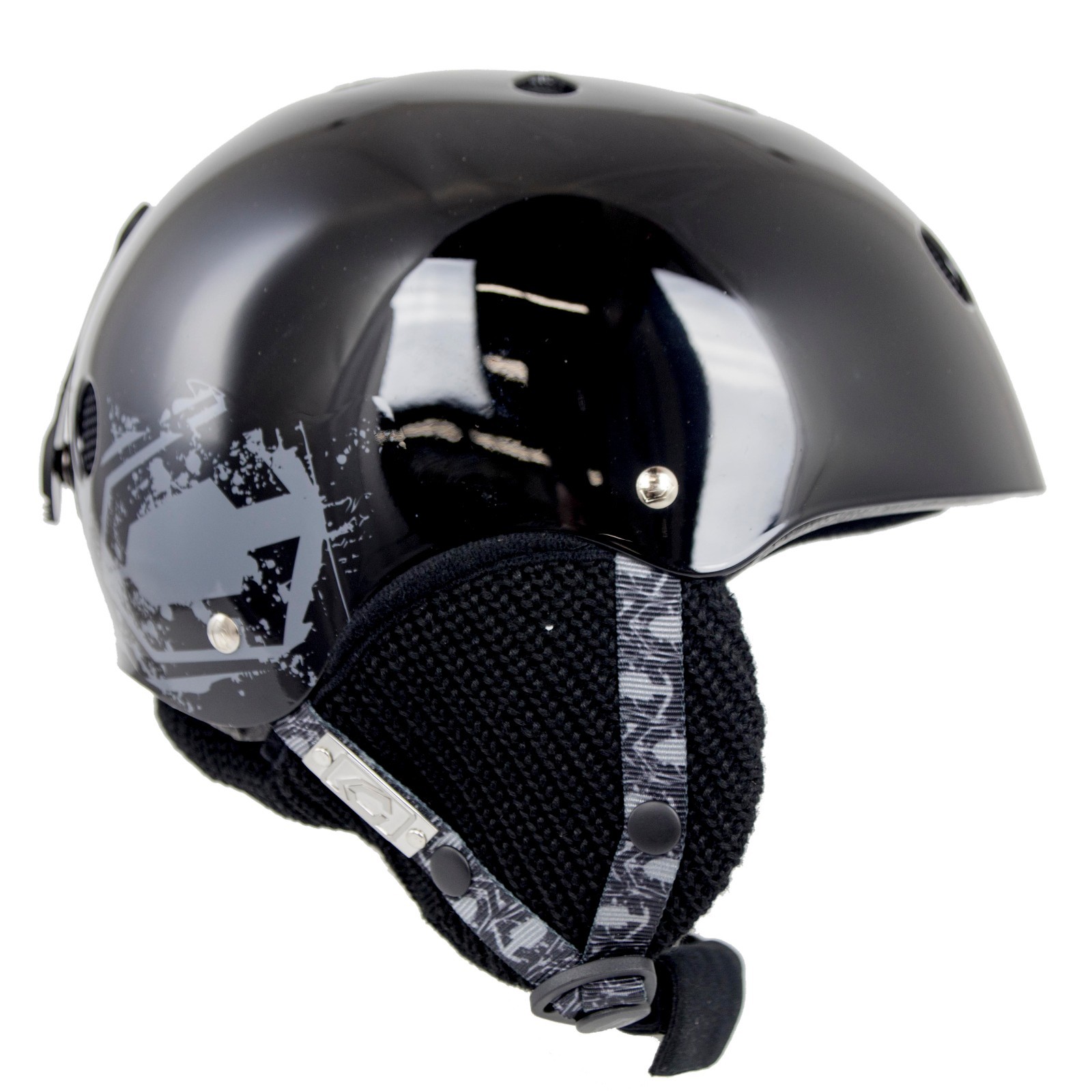 capix スノーボードヘルメット S/M NEW High End $120 Adult Mens Capix Black Team Snowboard Ski Helmet