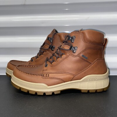 ECCO Track 25 Women's Boots Lace Up Bison Leather Brown Gore-Tex Hiking Outdoor