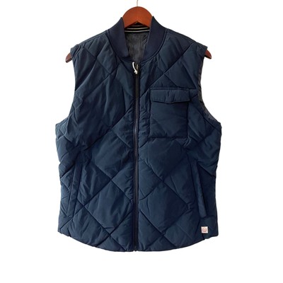 NWT Marine Layer Mens Reversible Puffer Vest Blue Sky Captain Retail $148 Small