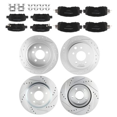 Front Brake Rotors For Nissan Altima 2007-2023 - 11.65 Inch Vented Disc Brakes Replacement Kit 3 thumbnail image