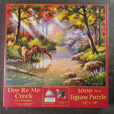 Doe Re Me Creek 1000 Piece Jigsaw Puzzle SunsOut Art By Sung Kim