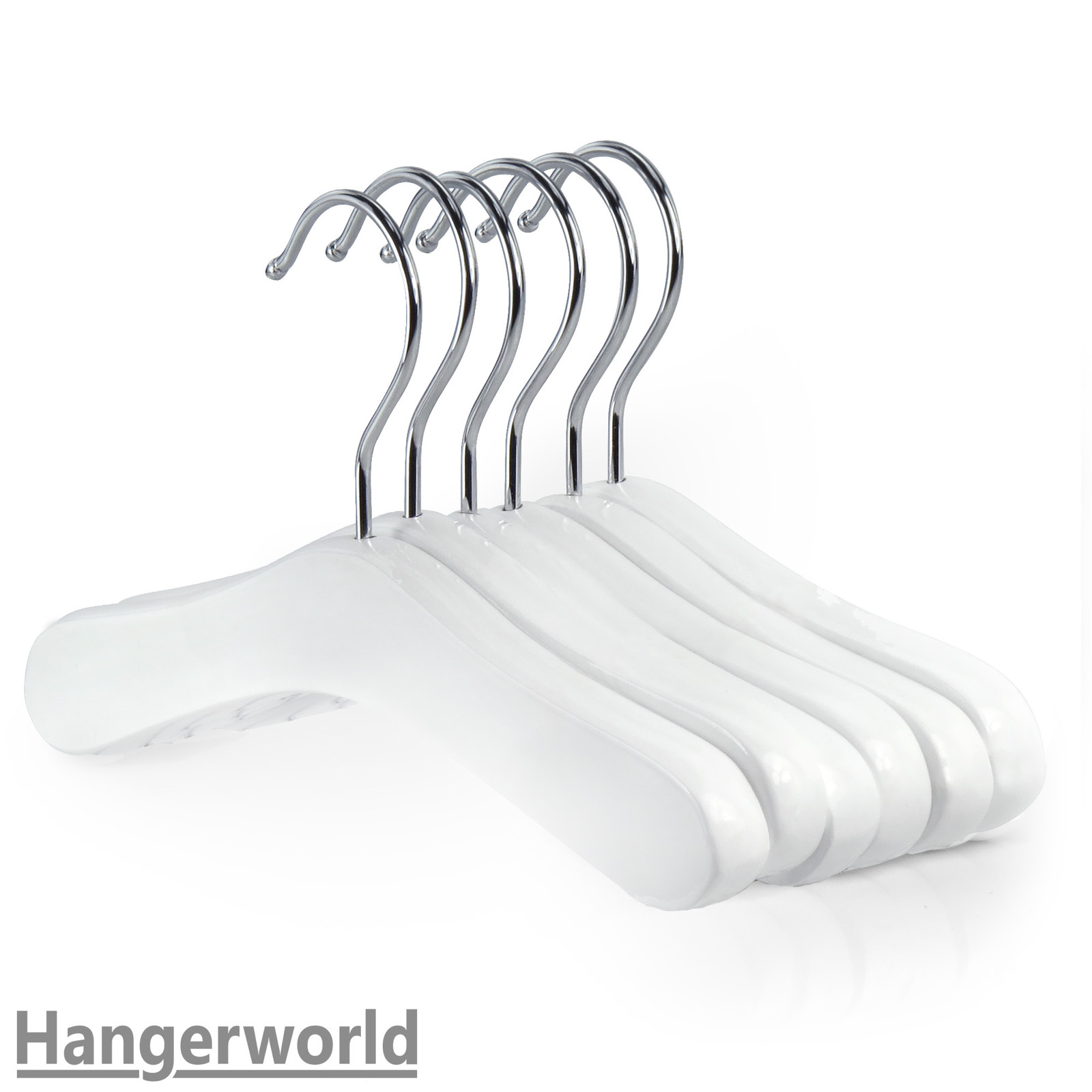 Hangerworld Cintres 25cm En Bois Blanc Vetements Bebes Et Jeunes Enfants Ebay