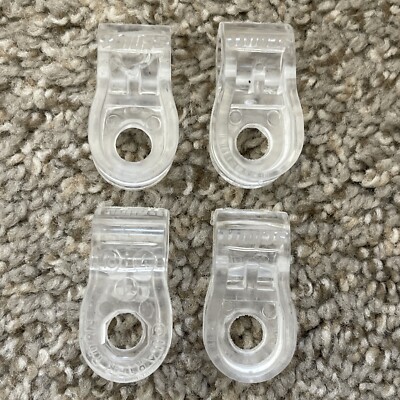 Schutt Quarter Turn Clear Facemask Clips  Set Of 4  Quarterturn 1/4 Loop Strap
