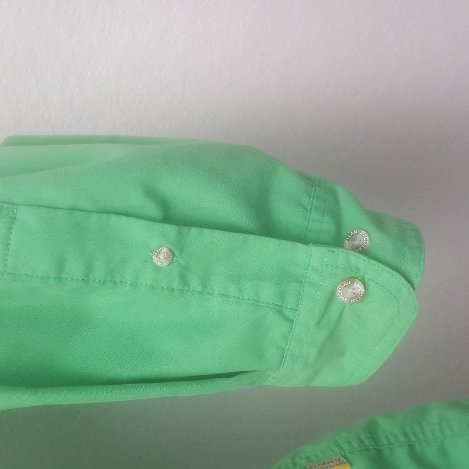 Mens Magellan Long Sleeve Fishing Shirt Green Size XL