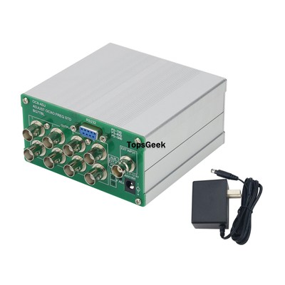 BG7TBL OC8-ADJ 10K-150M 8-Channel Adjustable OCXO Frequency Standard 10M w/BNC