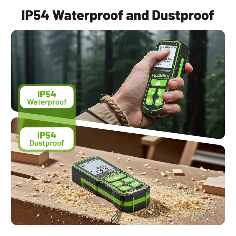 60M 1/16in Accuracy Laser Distance Measurement Tool Bluetoothed Green Laser Meas