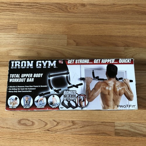 Gym Original Total Upper Body Workout Bar  Black New Open Box