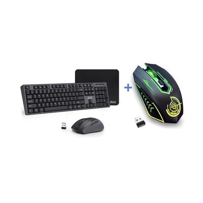 And Mouse Combo Set With Wm-02 Wireless Gaming Mouse ...
