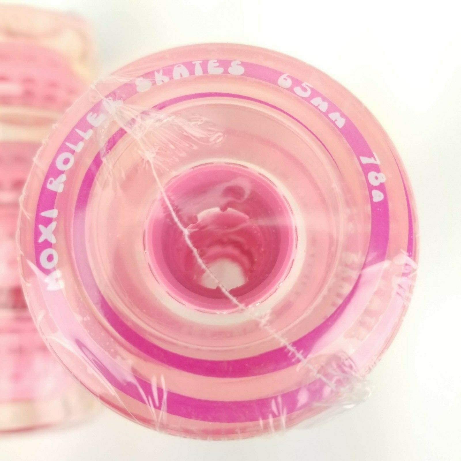 Moxi Gummy Pink Outdoor Quad Roller Skate Wheels 65mm 78A  2 packs of 4