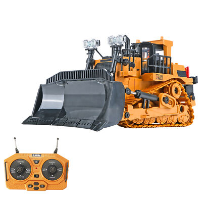RC Bulldozer 1/24 2.4GHz 9CH Remote Control Bulldozer RC Construction Truck T4G6