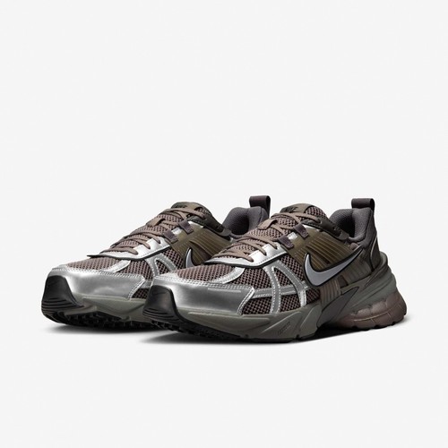 Nike V2K RUN Cave Stone Silver Black Men Casual Shoes Sneakers HQ1678-200