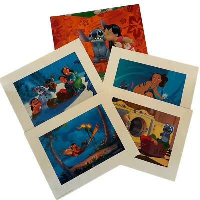 Disney s Lolo & Stitch Lithograph Portfolio Set From 2002