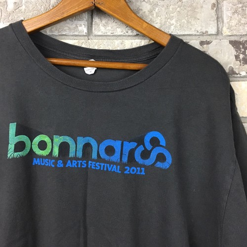Bonnaroo 2011 Festival Tour T-Shirt Mens XL Lil Wayne Eminem Bassnectar Hipster